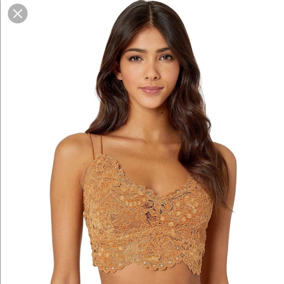Free People Other - Free People Celine Lace Bralette in Bronze/Burnt Caramel